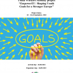 EmpowerEU: Shaping Youth Goals for a Stronger Europe – KAUNAS, LITHUANIA, September 18-26, 2023